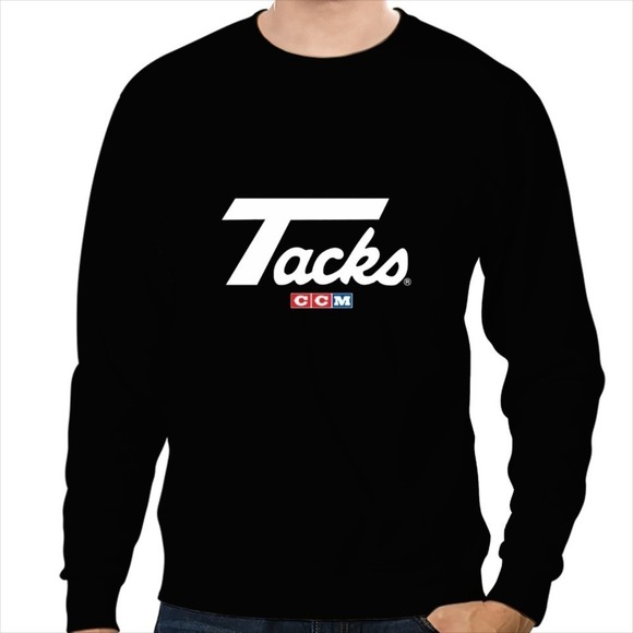 CCM Tacks Retro Ice Hockey Logo Sweatshirt - Picture 1 of 4